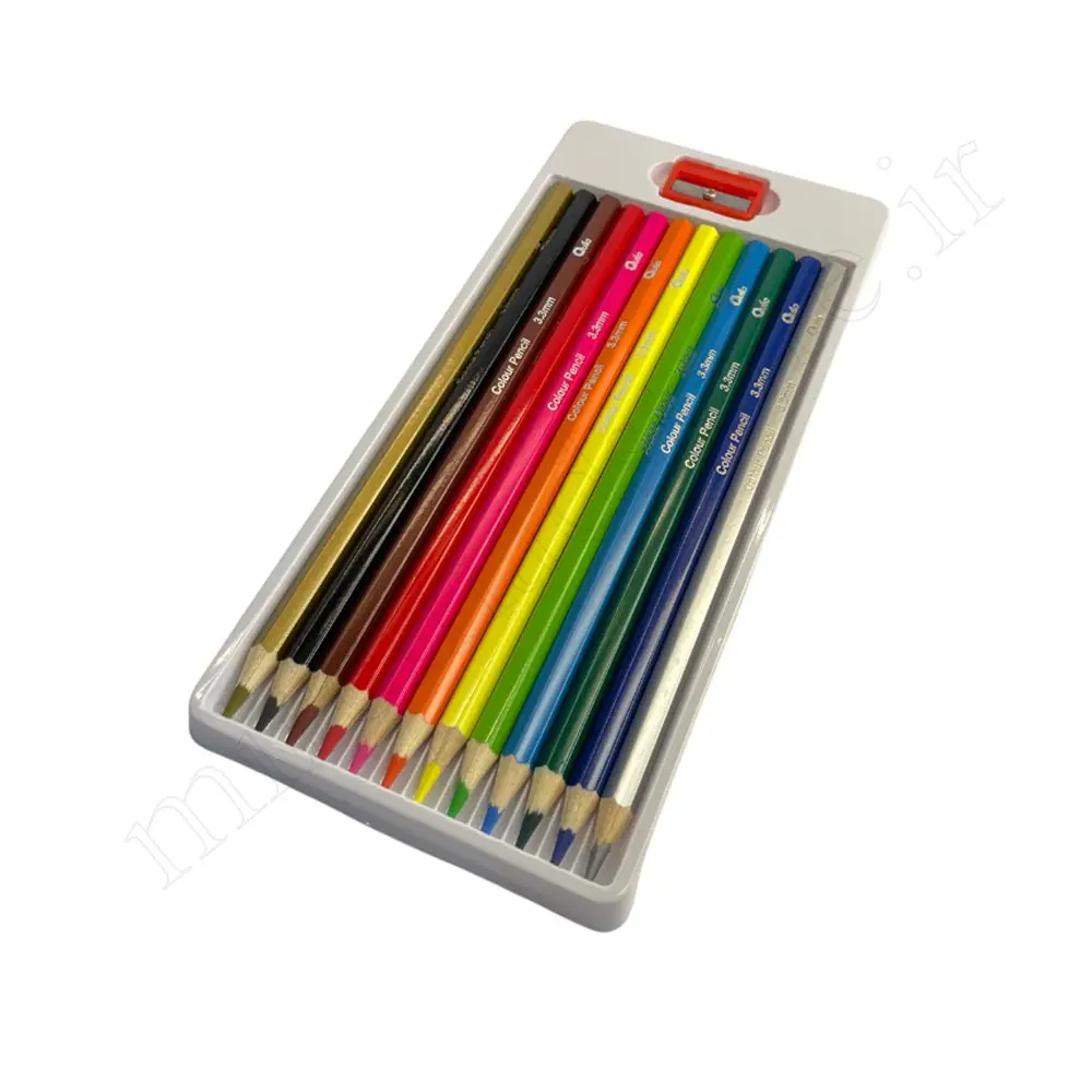 مداد رنگی 12 رنگ مقوایی کویلو Quilo NO:634157