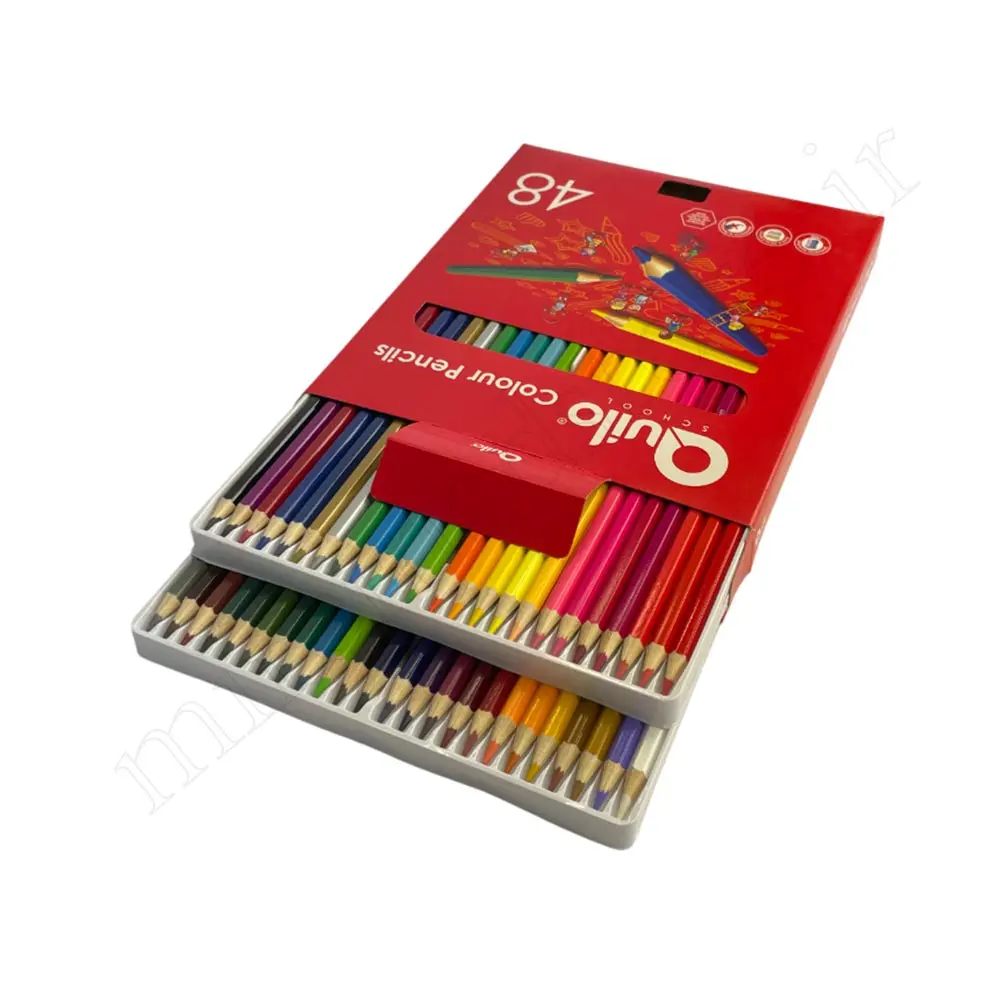 مداد رنگی 48 رنگ مقوایی کویلو Quilo NO:634160