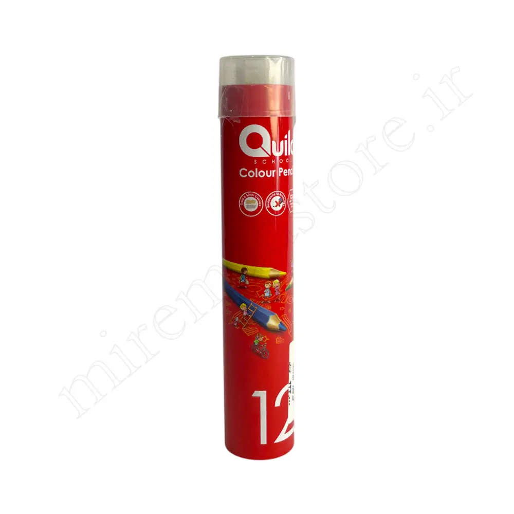 مداد رنگی 12 رنگ لوله ای کویلو Quilo NO:634437