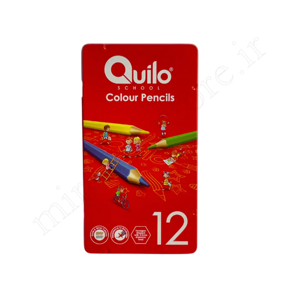 مداد رنگی 12 رنگ فلز کویلو Quilo NO:634434