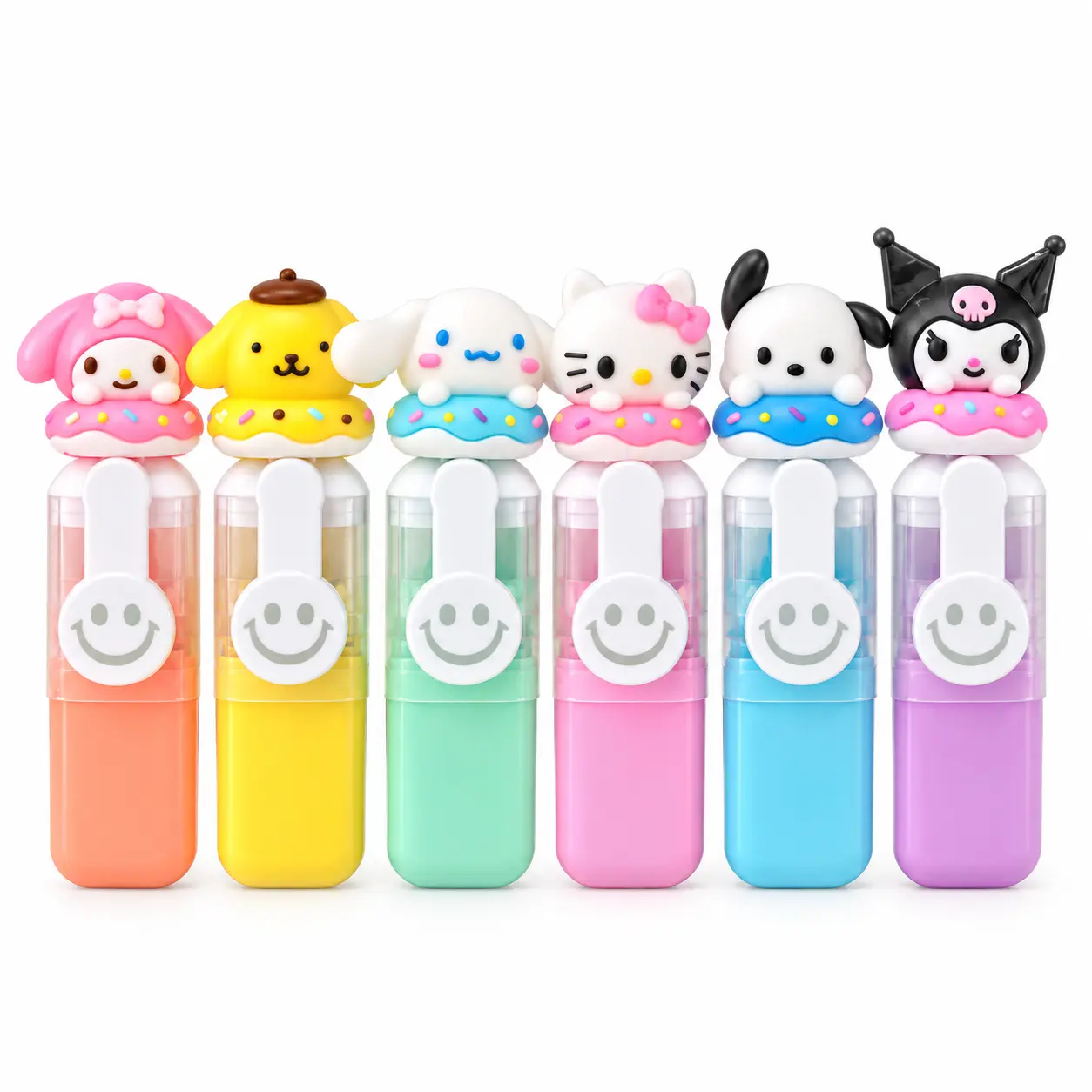 ماژیک هایلایتر 6 عددی سر سلیکونی SANRIO AL-003