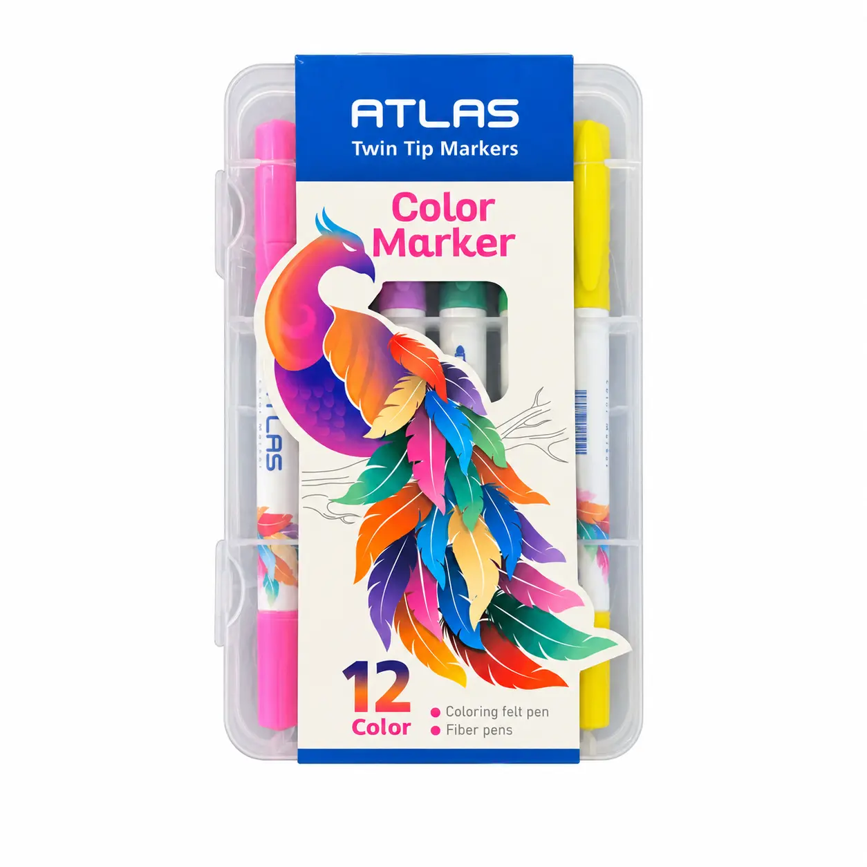 ماژیک نقاشی 12 رنگ اطلس ATLAS