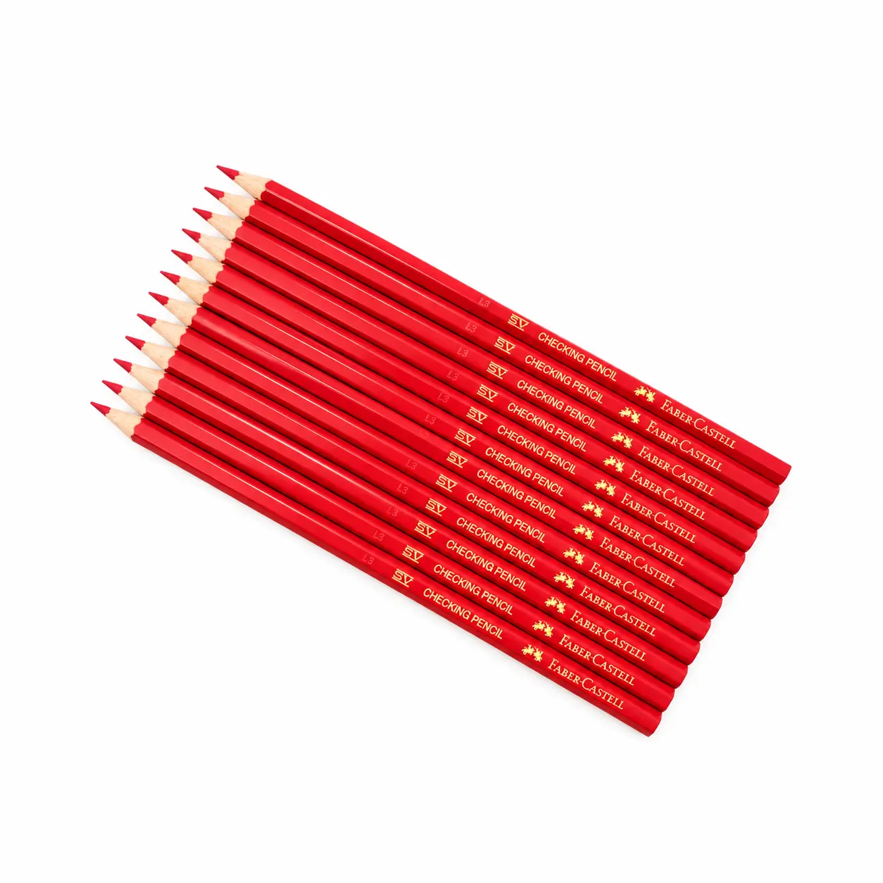 مداد قرمز 12عددی فابرکاستل FABER-CASTELL