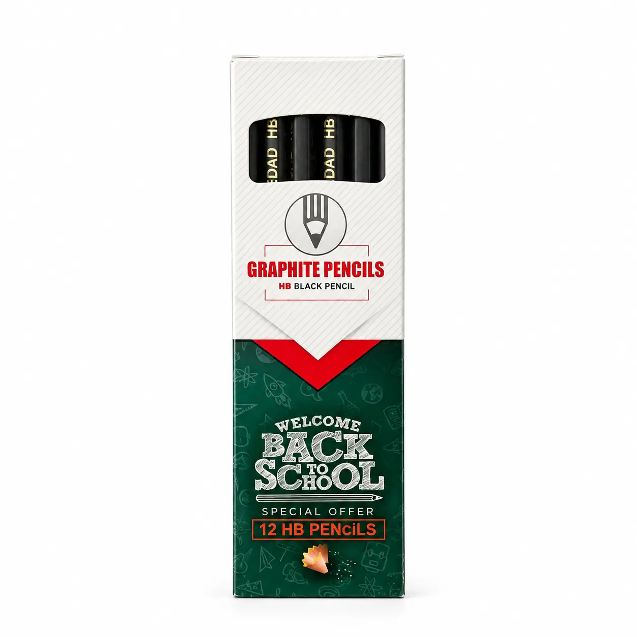 مداد مشکی 12عددی سدارBLACK PENCIL