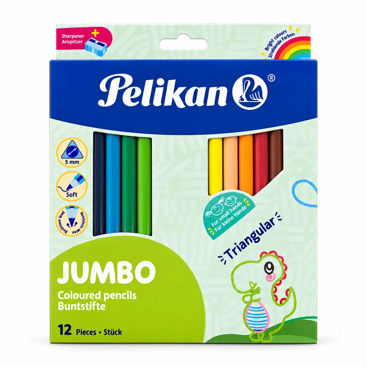 مدادرنگی 12رنگ پلیکان جامبو Pelikan Jumbo 724062