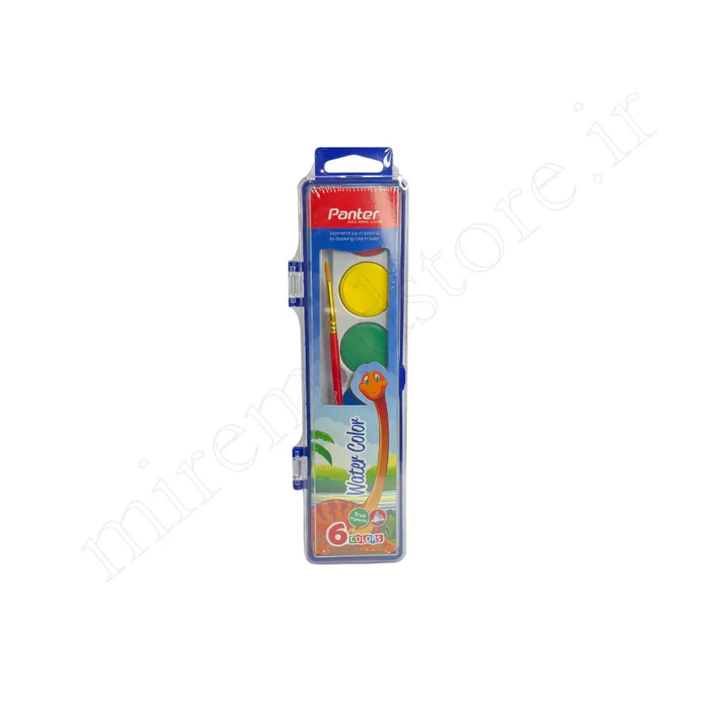آبرنگ 6 رنگ طلقی پنتر panter PWC 105