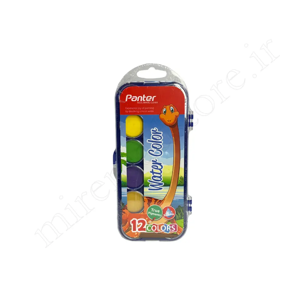 آبرنگ12 رنگ طلقی پنتر panter PWC 102