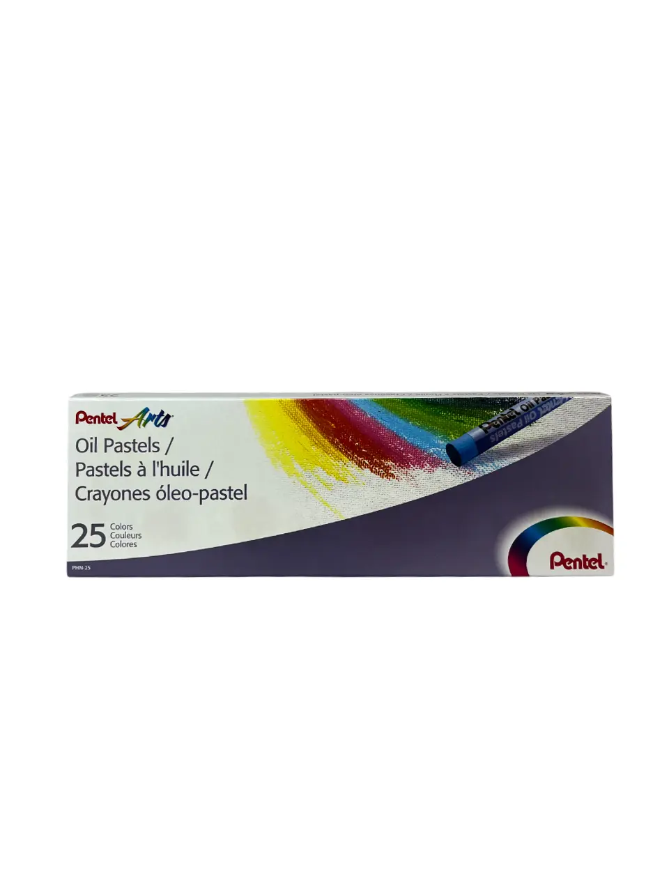 پاستل روغنی 25رنگ مقوایی پنتل pentel