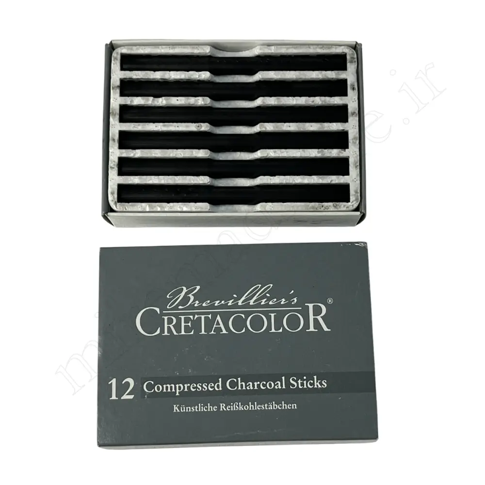ست ذغال فشرده 12عددی کرتاکالر دایره ای CRETACOLOR