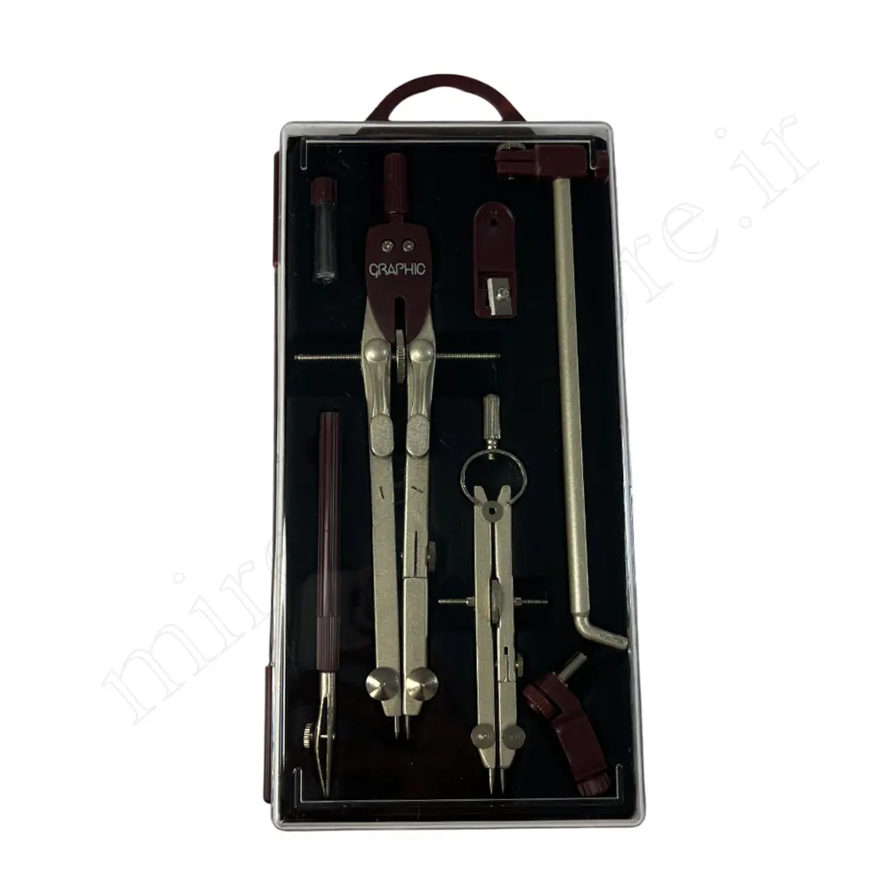 ست پرگار 7 تیکه مهندسی گرافیک GRAPHTC-GM130