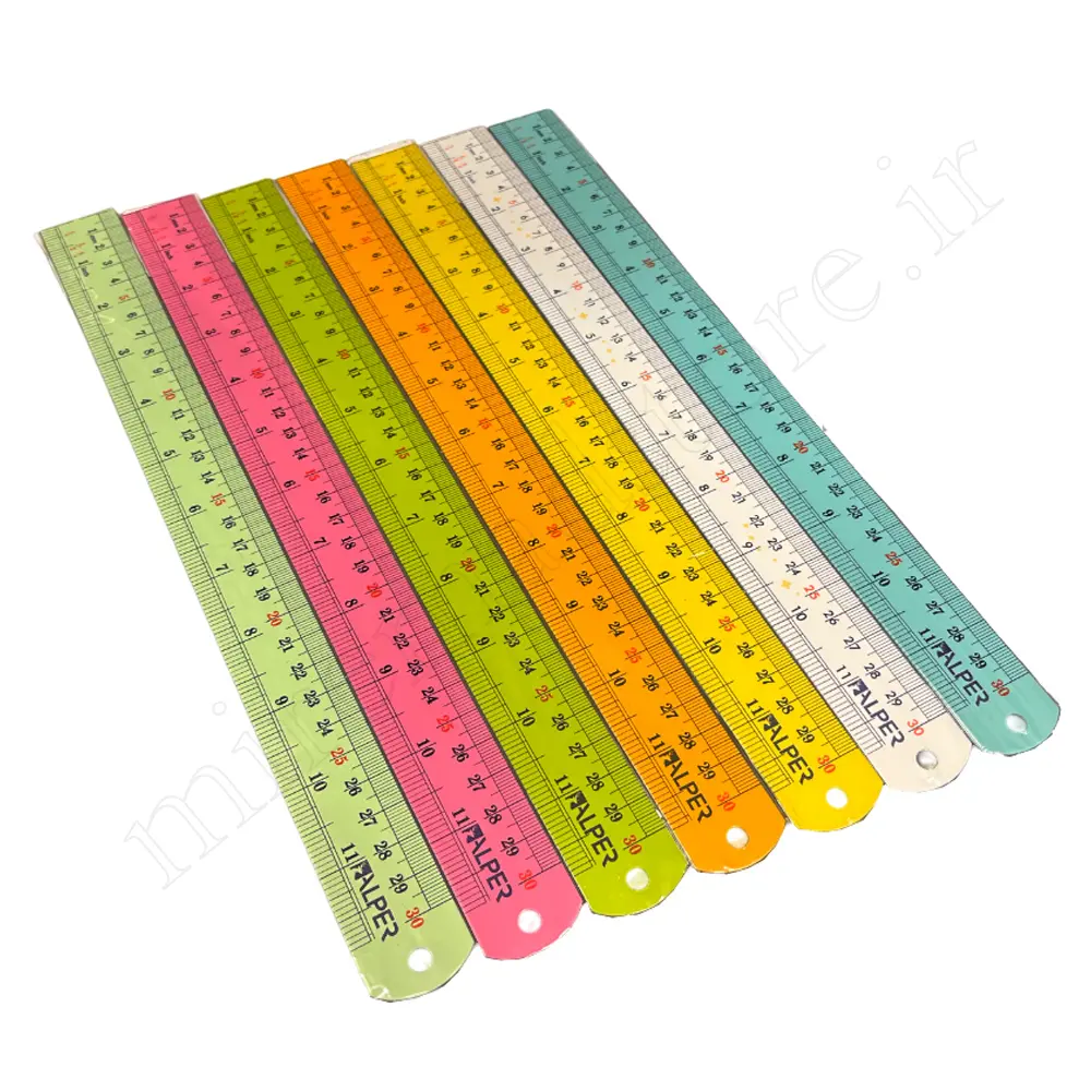 خط کش رنگی فانتزی آلپرALPER 30 CM