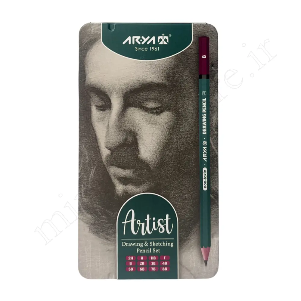 ست مداد طراحی 12 عددی آریا ARYA NO: 3075
