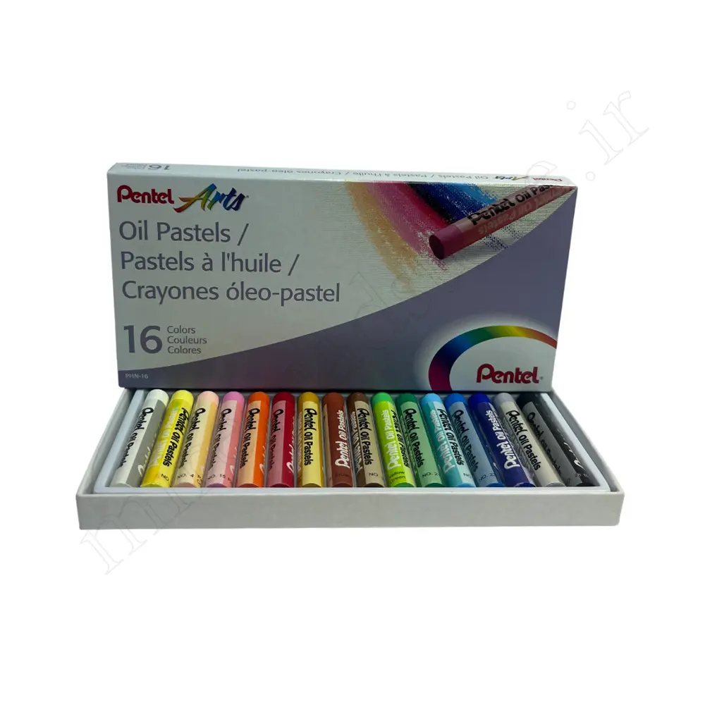 پاستل روغنی 16رنگ مقوایی پنتل pentel
