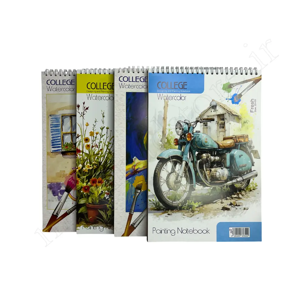 دفتر آبرنگ 10 برگ A4 کالج COLLEGE