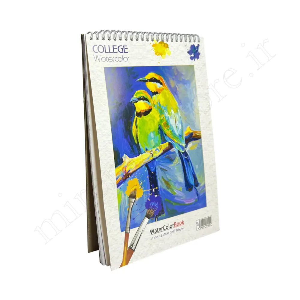 دفتر آبرنگ 10 برگ A4 کالج COLLEGE