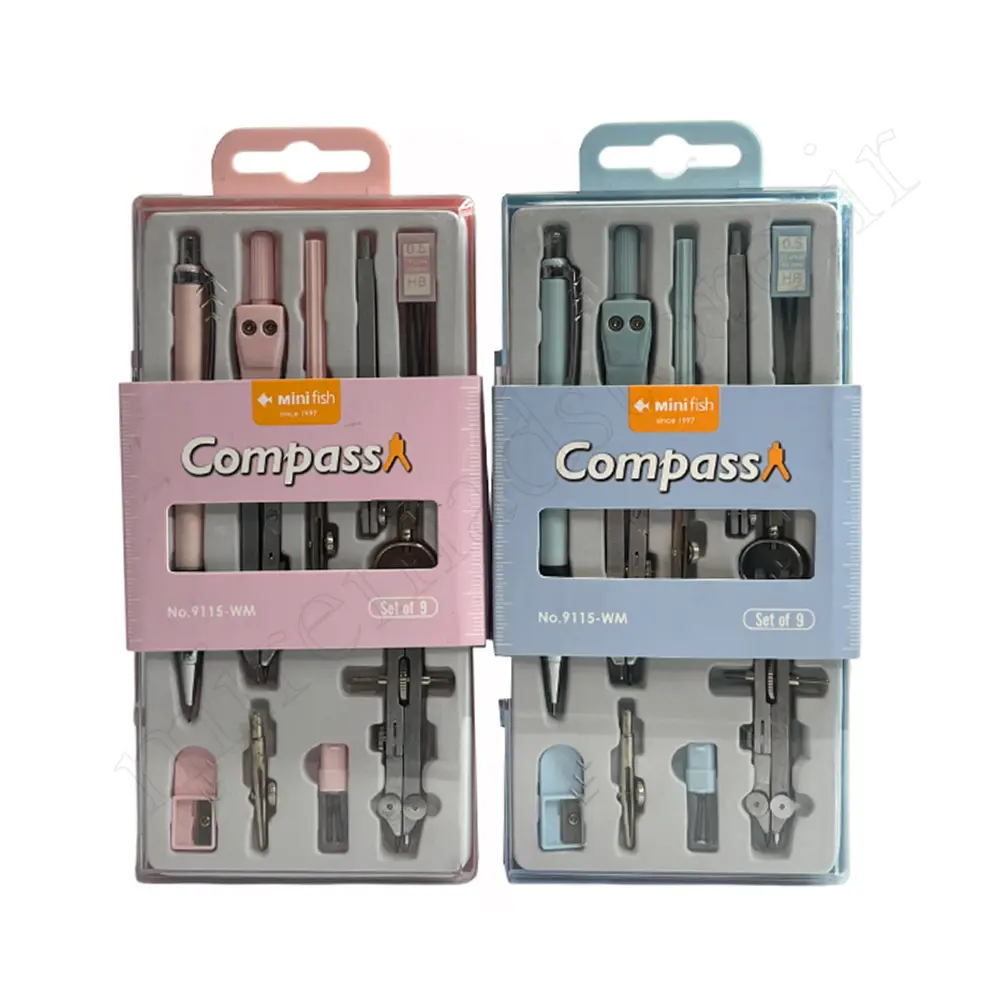ست پرگارمهندسی 9 تیکه Mini fish-NO:9115WM