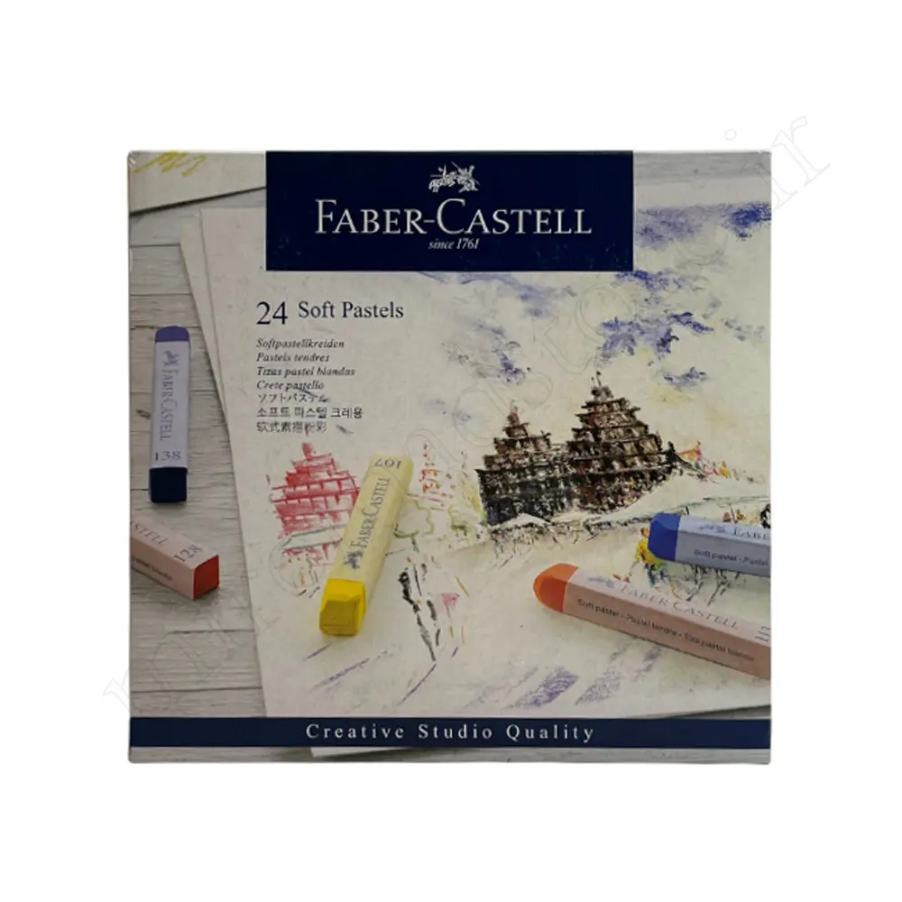 پاستل گچی24رنگ فابرکاستلFABER-CASTELL