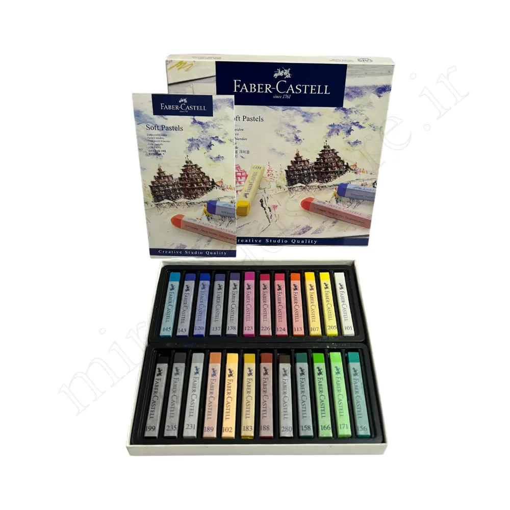 پاستل گچی24رنگ فابرکاستلFABER-CASTELL