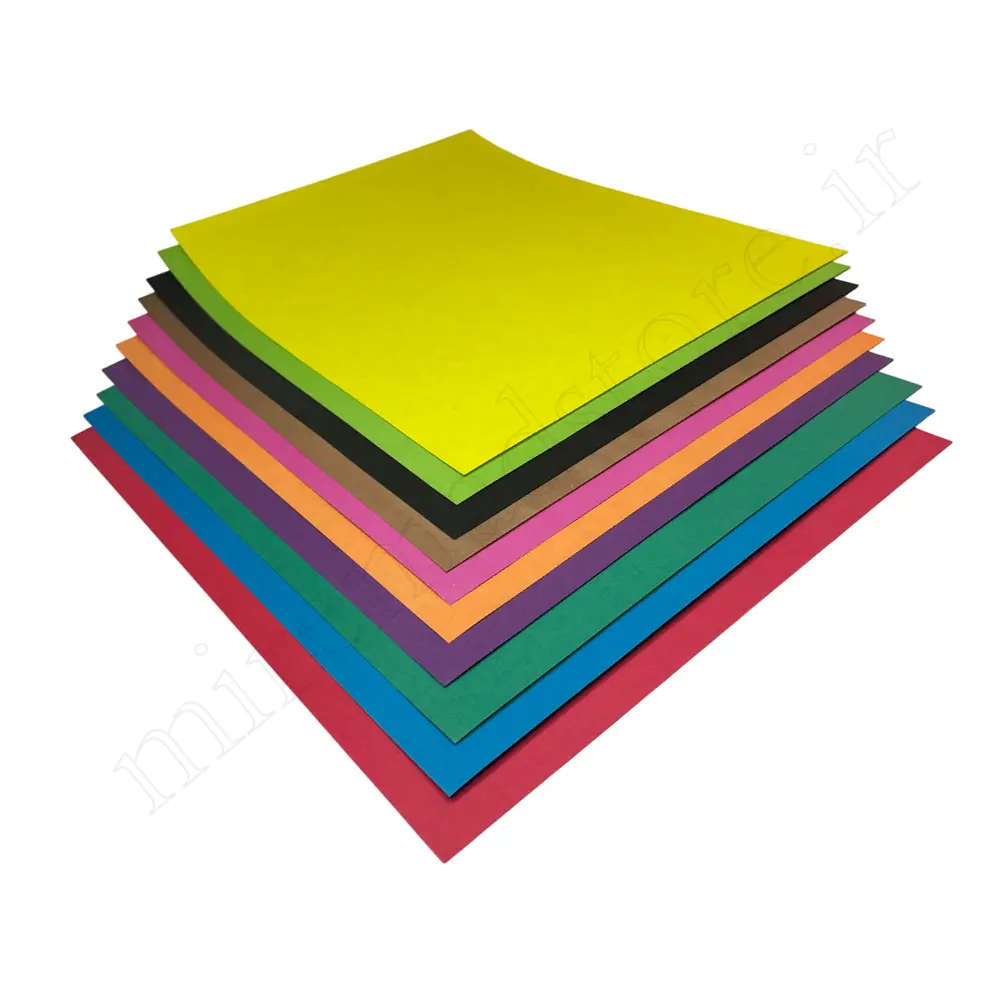 مقوا رنگی 10رنگ سایز A4