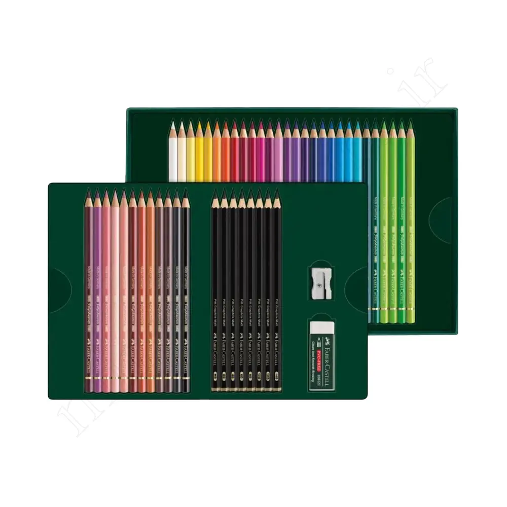 مداد رنگی پلی کروم 50رنگ فابرکاستل FABER-CASTELL