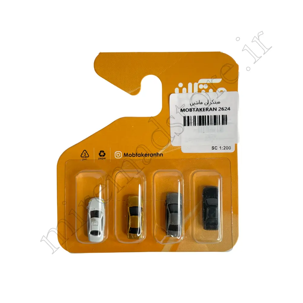 ماشین سواری رنگی مبتکران 4 عددی MOBTAKERAN1/200