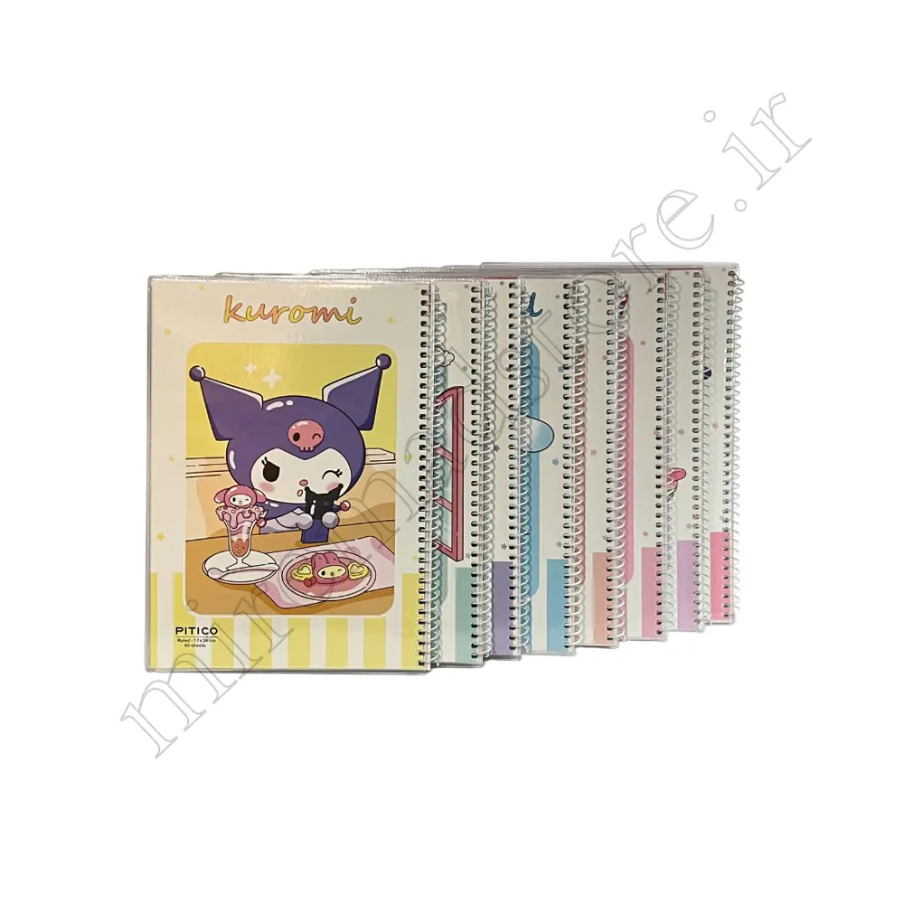 دفتر 60 برگ تک خط کرومی PITICO-NO:325