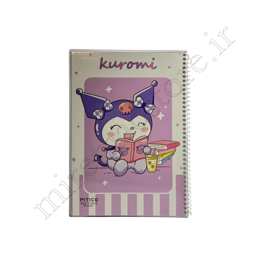 دفتر 60 برگ تک خط کرومی PITICO-NO:325