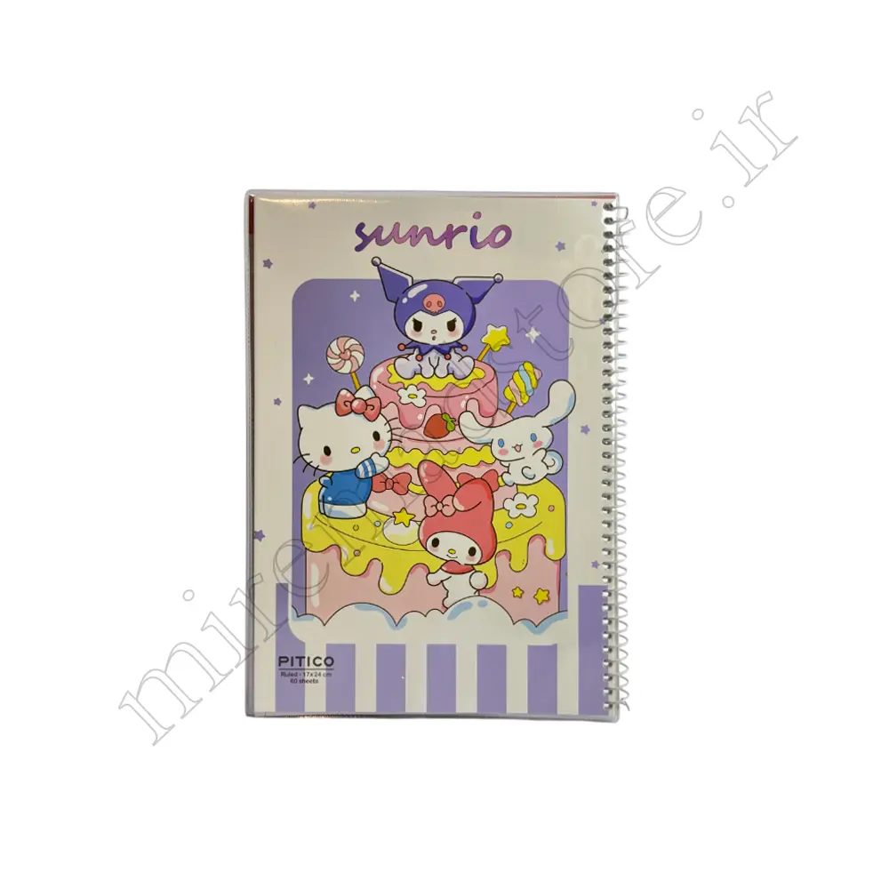 دفتر 60 برگ تک خط کرومی PITICO-NO:325