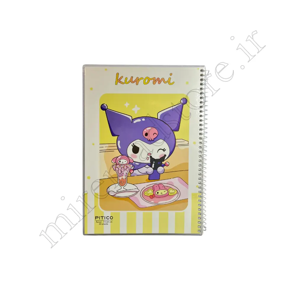 دفتر 60 برگ تک خط کرومی PITICO-NO:325