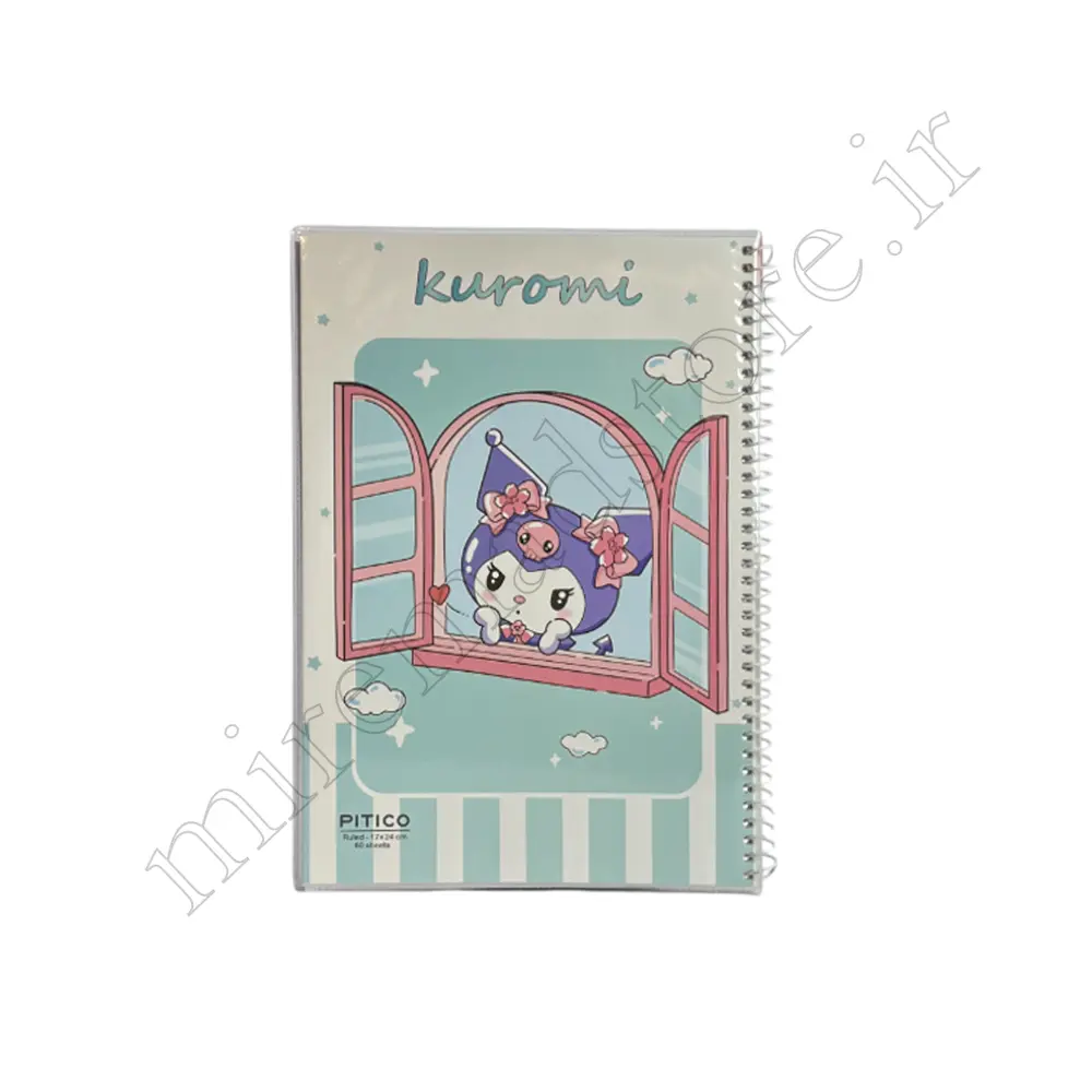 دفتر 60 برگ تک خط کرومی PITICO-NO:325
