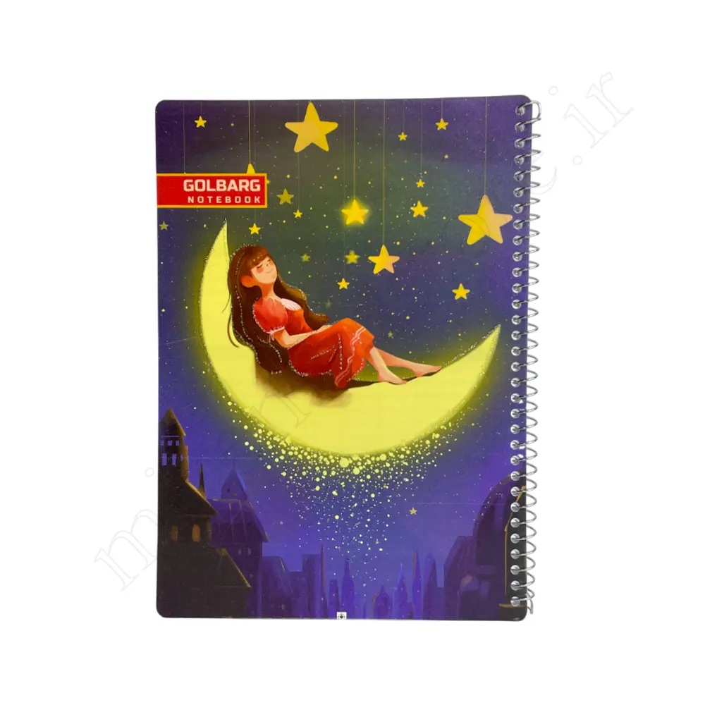 دفتر 50برگ شطرنجی نیم سانت گلبرگ GOLBARG-2184