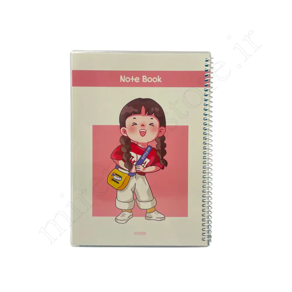 دفتر 40برگ تک خط حاشیه مجلد آبرنگ ABRANG-NO:2402