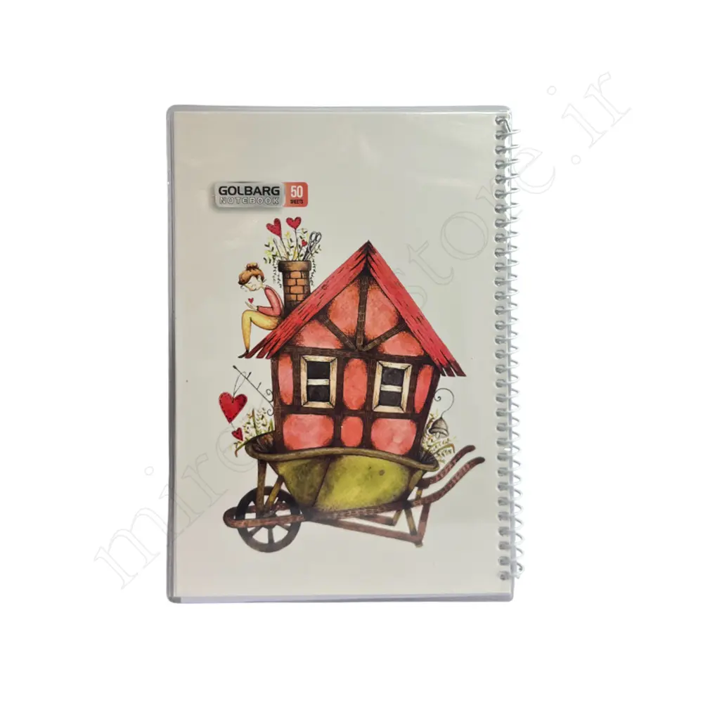 دفتر 50 برگ تک خط طلقی گلبرگ GOLBARG-6133