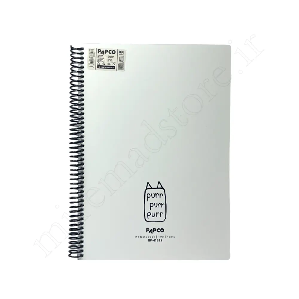 دفتر 100برگ تک خط حاشیه دار پاپکو PAPCO-NP:5102