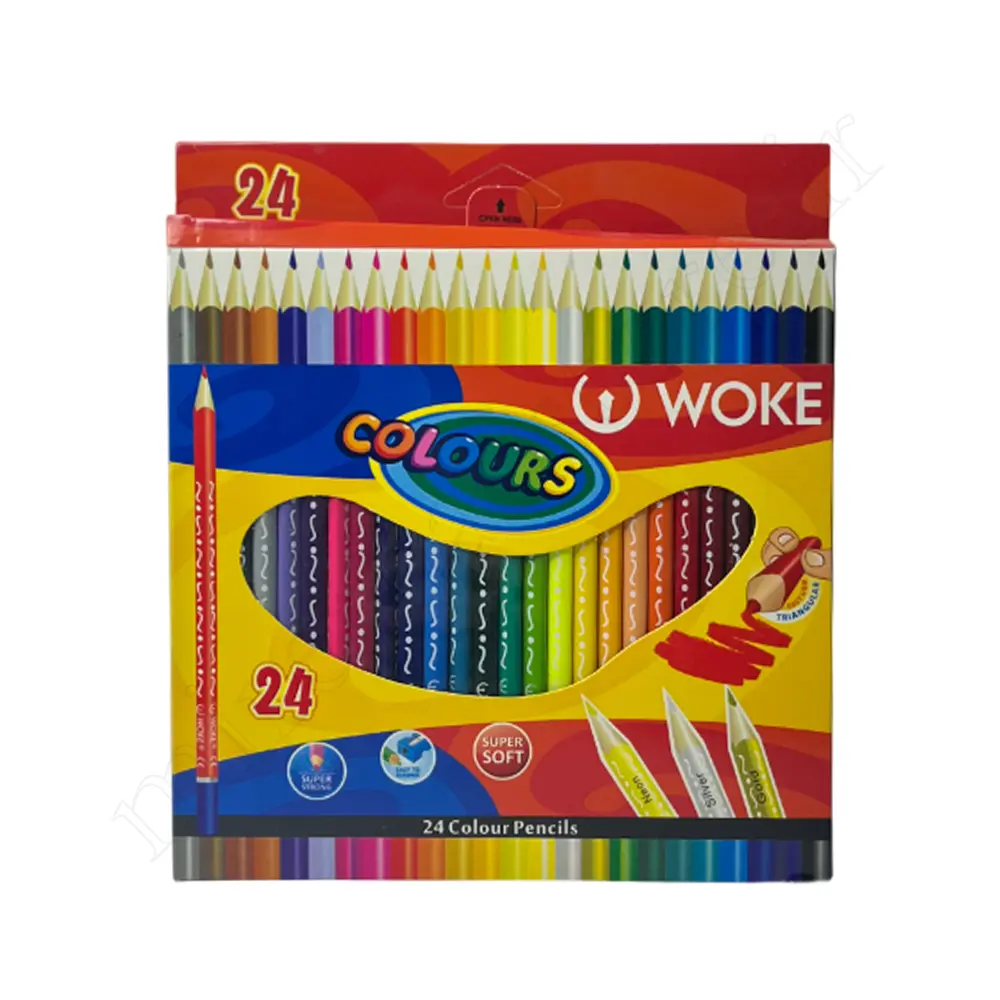 مدادرنگی24رنگ مقوایی ووکWOKE