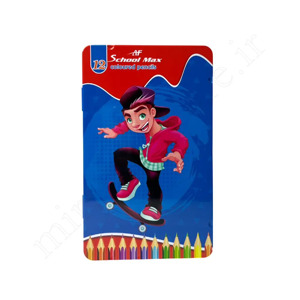 مدادرنگی12رنگ فلزی اسکول مکسSCHOOLMAX