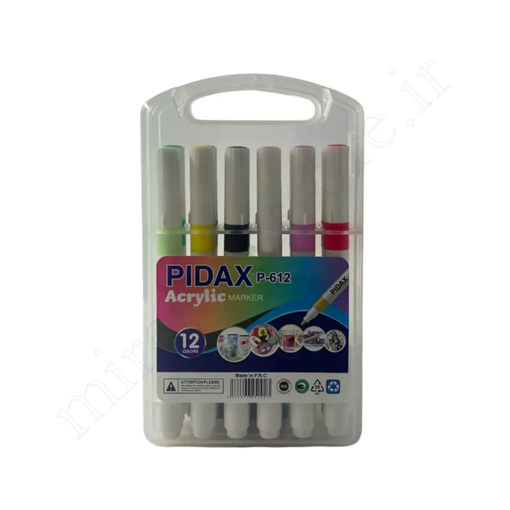 ماژیک اکرولیک 12 رنگ پیداکس PIDAX P_612