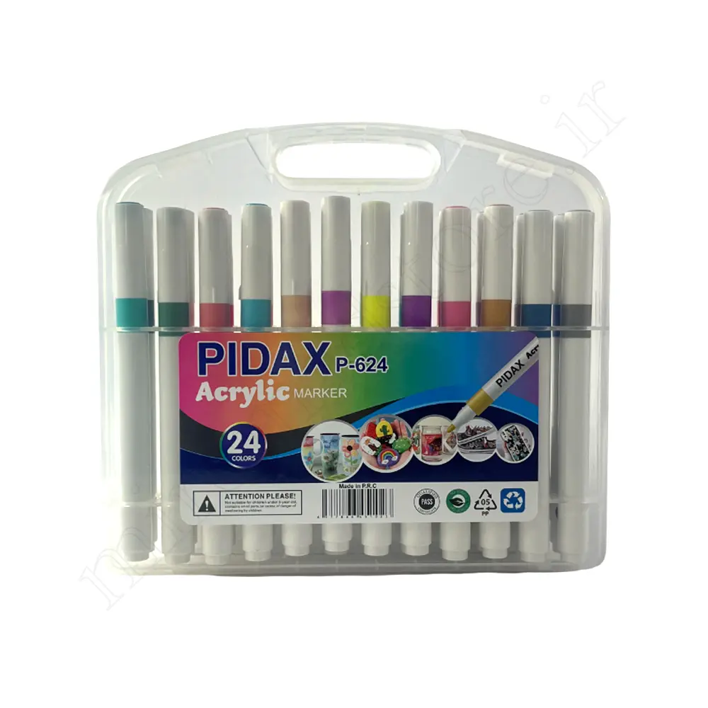 ماژیک اکرولیک 24 رنگ پیداکس PIDAX P_624
