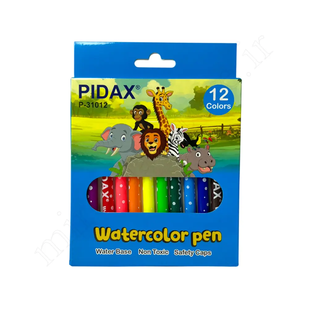 ماژیک نقاشی 12رنگ پیداکس مقوایی PIDAX-31012