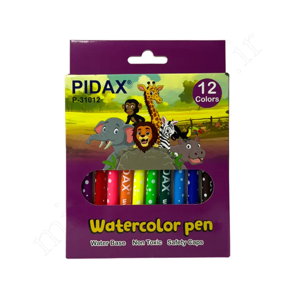 ماژیک نقاشی 12رنگ پیداکس مقوایی PIDAX-31012