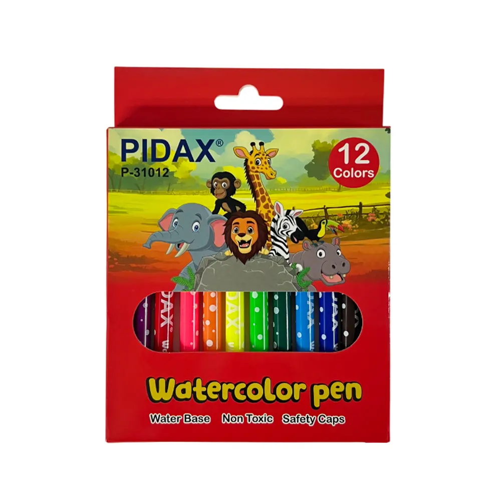 ماژیک نقاشی 12رنگ پیداکس مقوایی PIDAX-31012