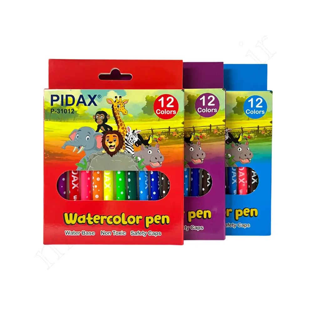 ماژیک نقاشی 12رنگ پیداکس مقوایی PIDAX-31012