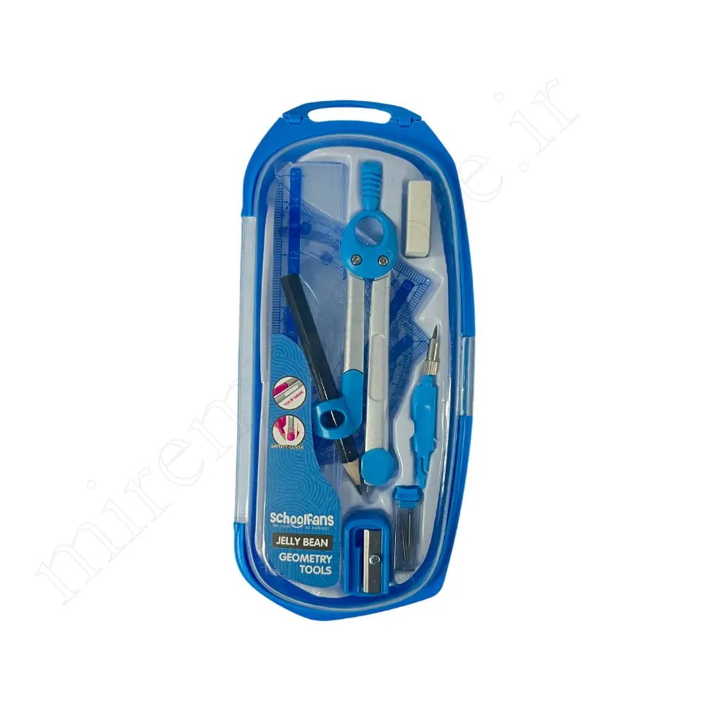 ست پرگار9تکه فلزی اسکول فنسSchoolfans NO:3306