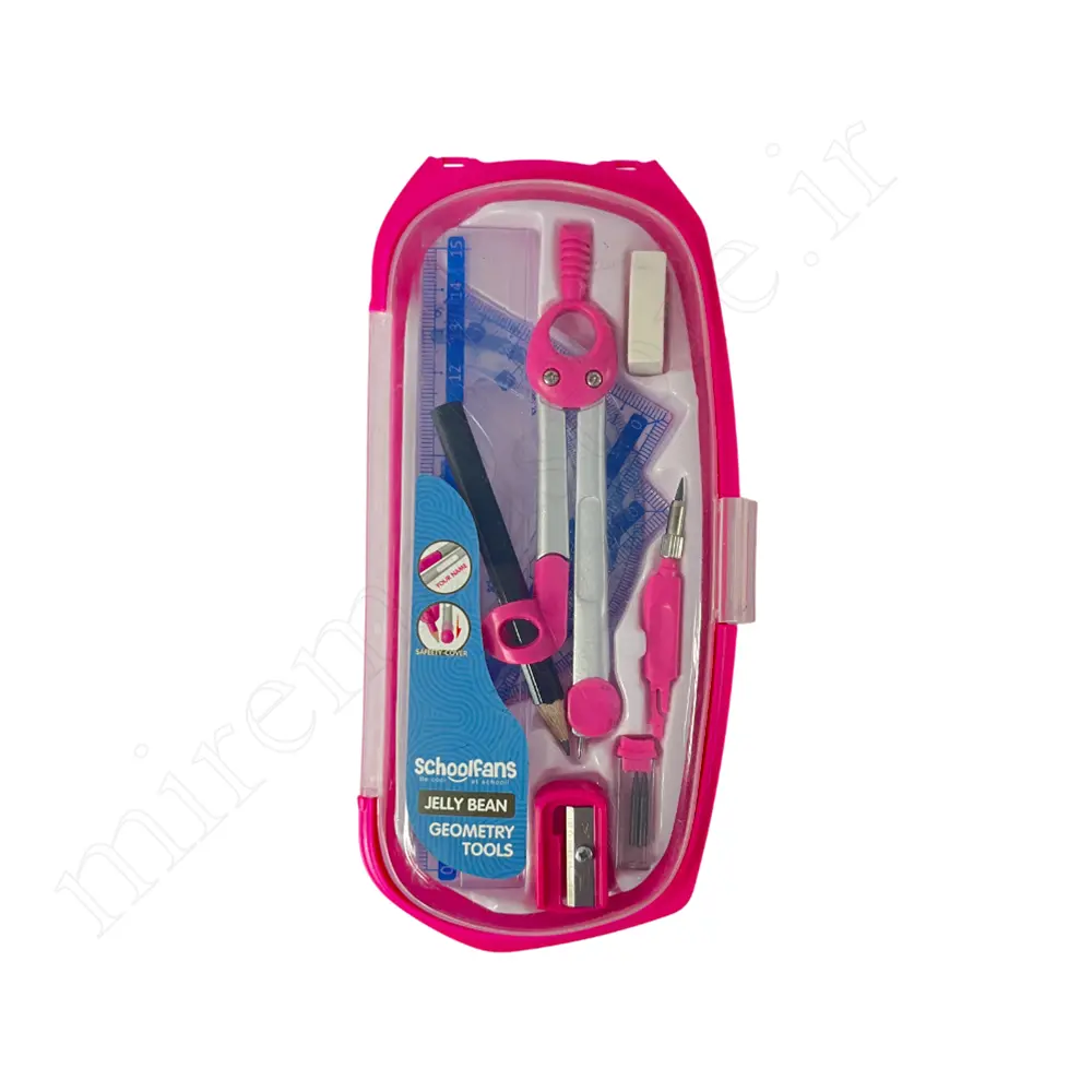 ست پرگار9تکه فلزی اسکول فنسSchoolfans NO:3306