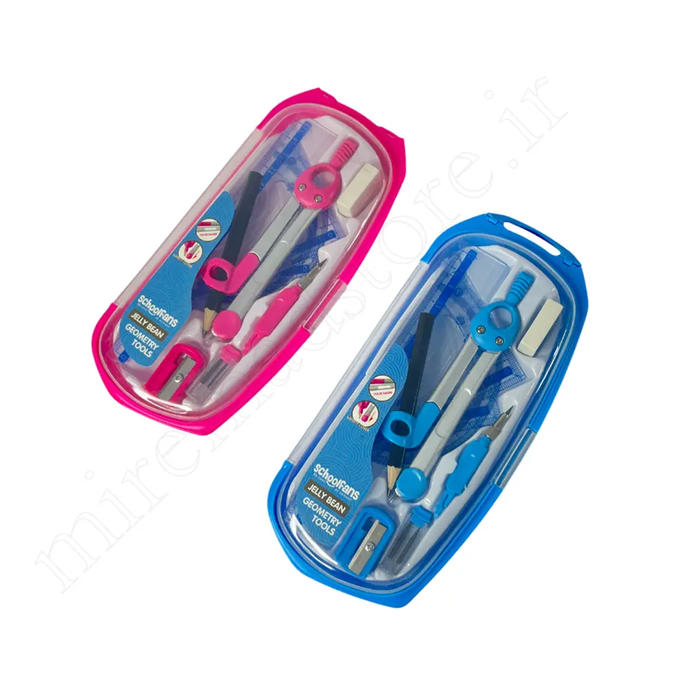 ست پرگار9تکه فلزی اسکول فنسSchoolfans NO:3306