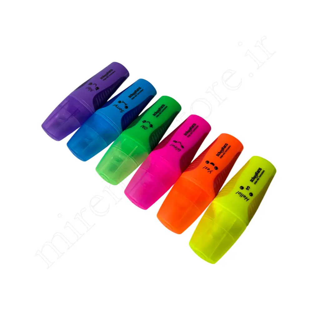 ست هایلایتر مینی 6رنگ اسکول فنس Schoolfans NO:FA5004