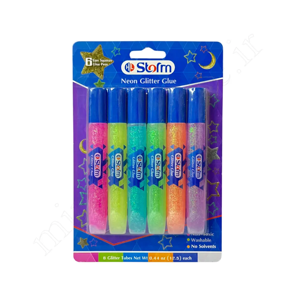 ست 6 رنگ چسب اکلیلی استورم Storm NO:HL609