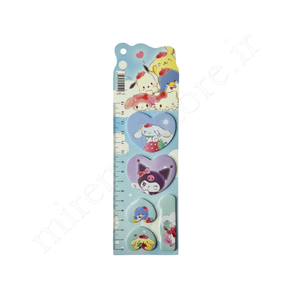 بوک مارک مینی خط کش دارSticker NO:N1834