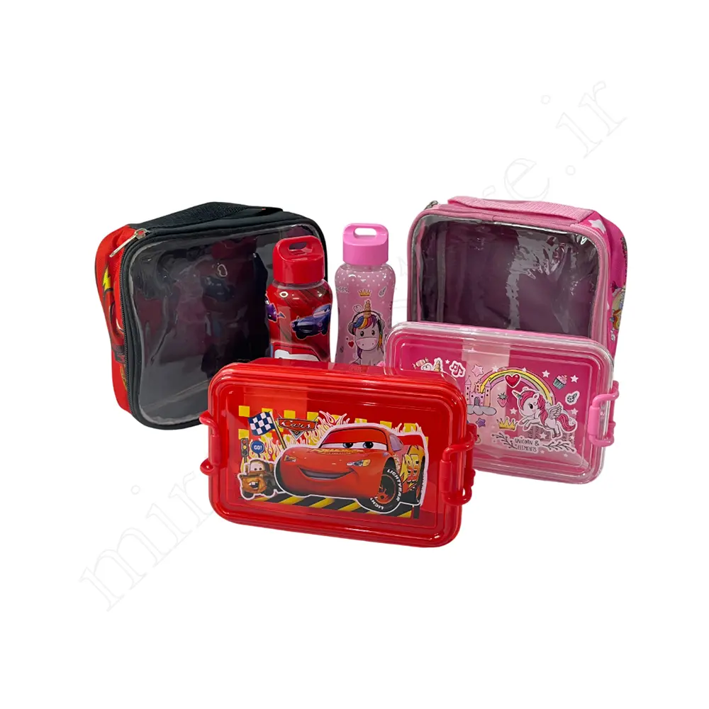 ست ظرف غذاوقمقمه کیف دارLUNCHBOX NO:6015