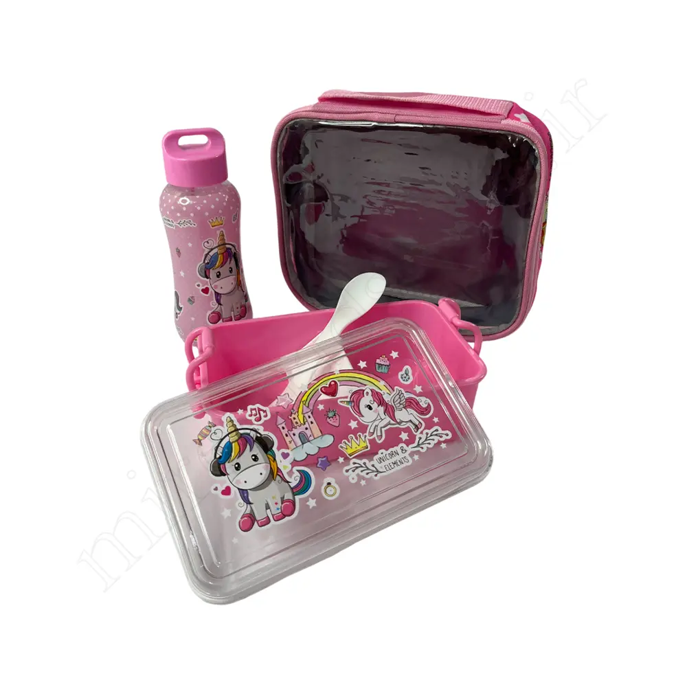 ست ظرف غذاوقمقمه کیف دارLUNCHBOX NO:6015